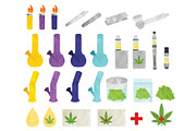 Cannabis Medical Marijuana Clipart, a Healthcare Illustration by SugarPickle Clip Art (Thumbnail 2 of 5)
