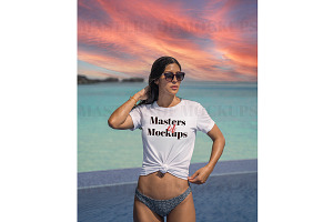 Bella + Canvas Tshirt Mockup Summer