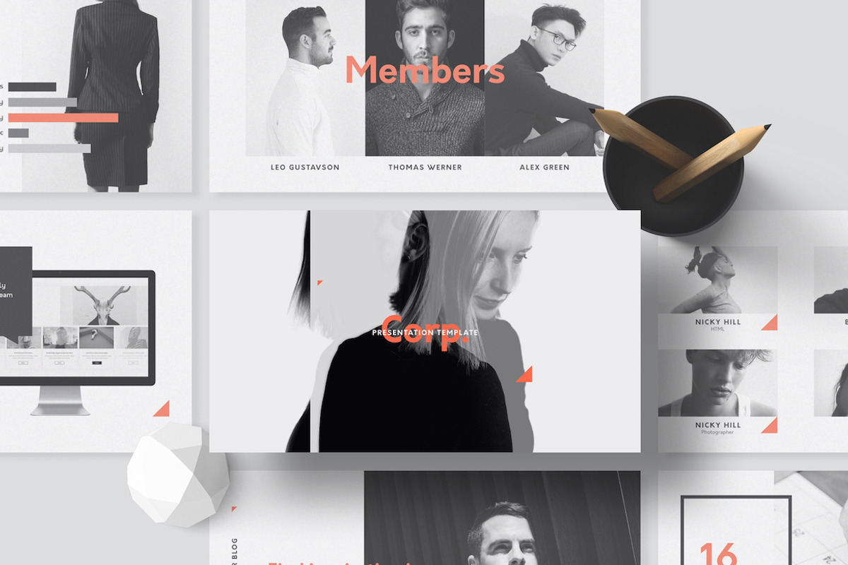 Corp Keynote Presentation Template, a Presentation Template by Goashape Studio (Photo 14 of 14)