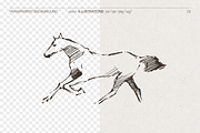 Galloping Horse Sketch, an Animal Illustration by TheMountBirdStudio (Thumbnail 2 of 6)