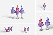 Desk Flag Mockup, a Product Mockup by Indah (Thumbnail 1 of 6)