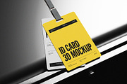 Portrait ID Card On Metal 3D Mockup, an Advertising Mockup by graphicook (Thumbnail 2 of 4)
