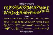 Brosnoirs - Textured Urban Style, a Handwritten Font by Arterfak Project (Thumbnail 9 of 13)