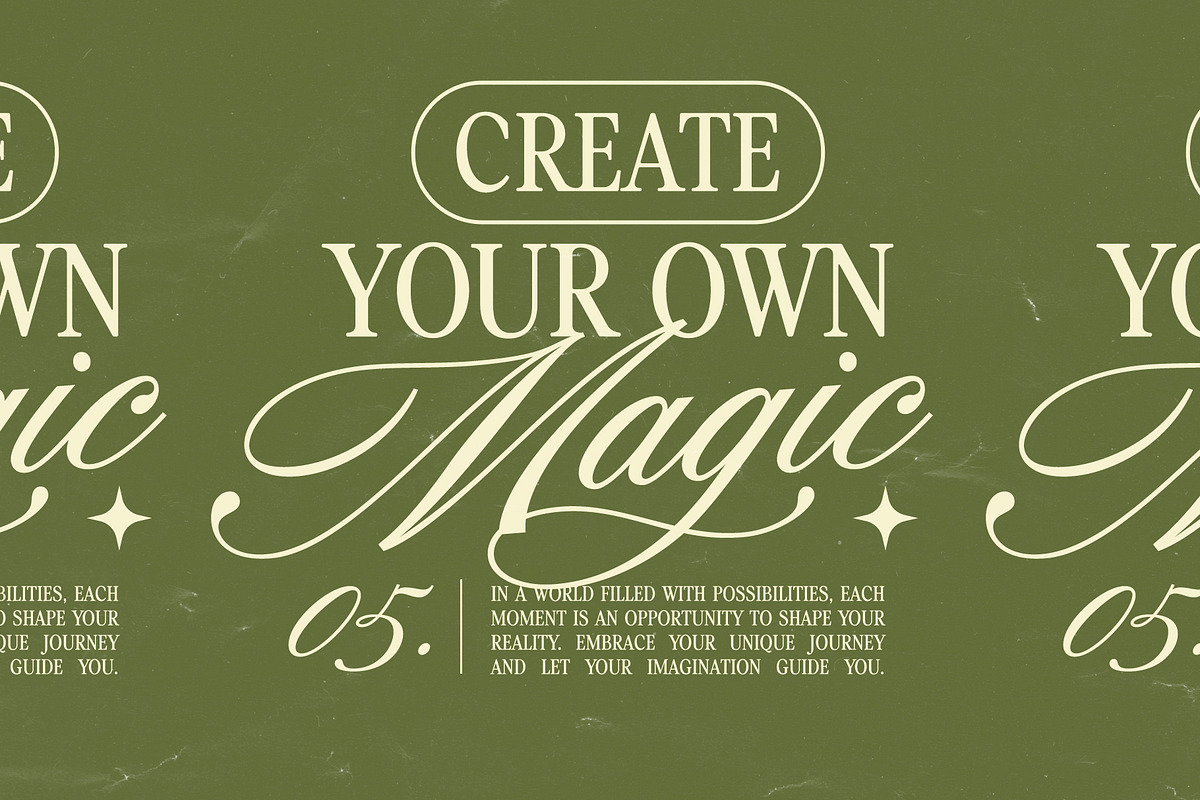 True Fate Script & Serif Font Duo, a Script Font by Sam Parrett (Photo 9 of 12)