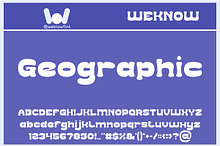 Geographic font