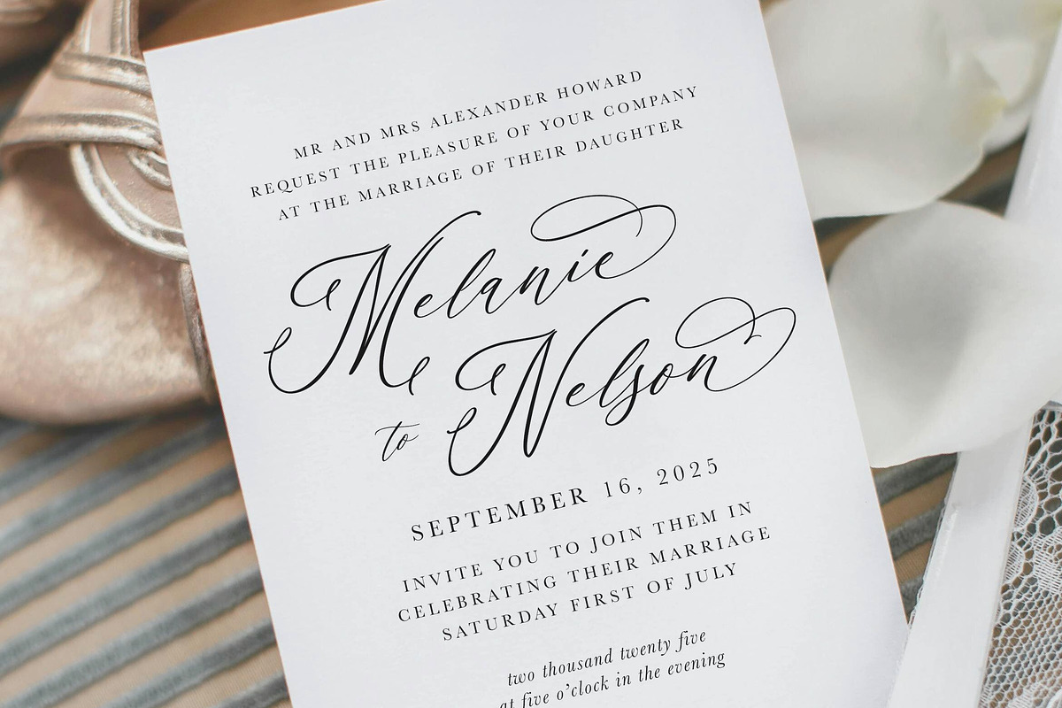 Elorie Calligraphy Script, a Script Font by etigletters (Photo 4 of 12)