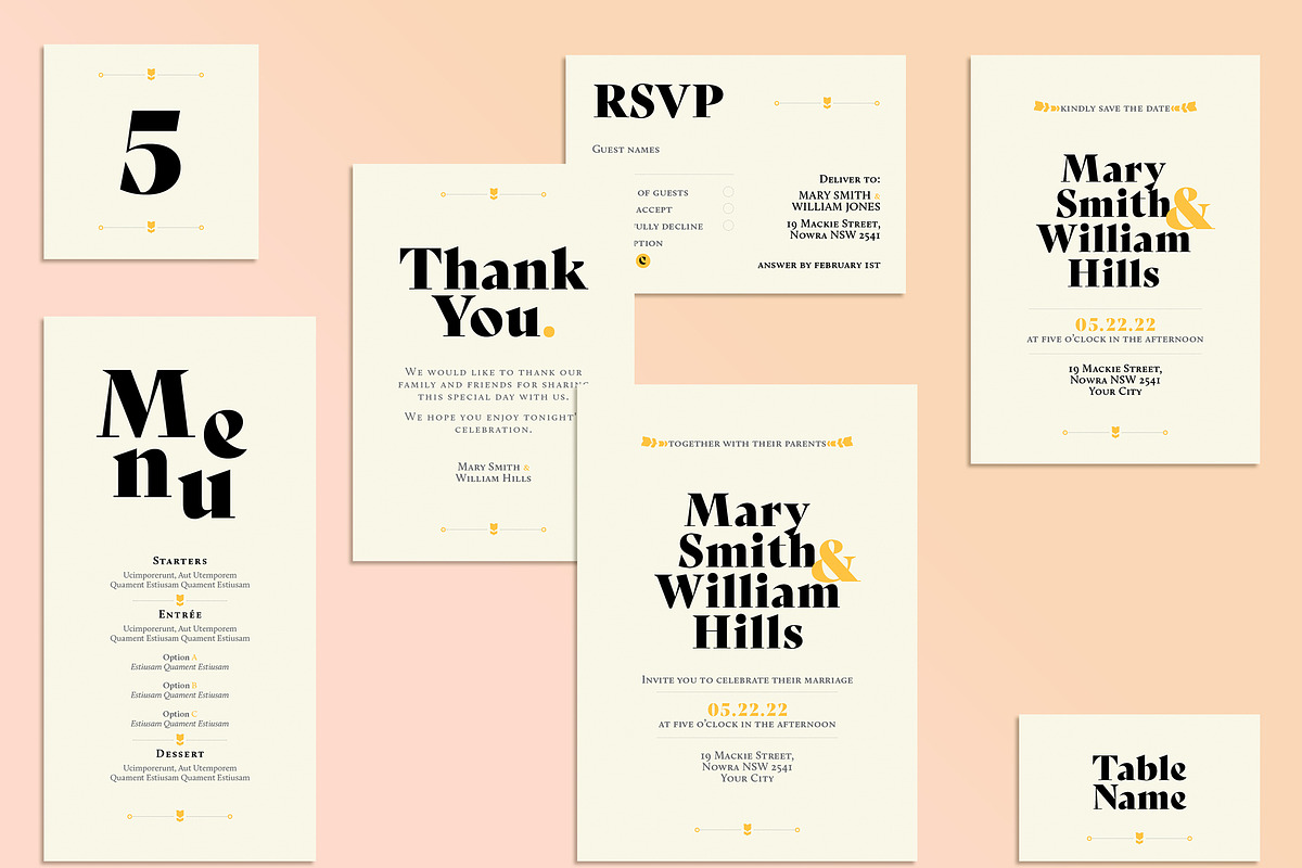 Modern, Clean & Elegant Wedding Kit, a Stationery Template by Juan ePrint Shop (Photo 1 of 2)