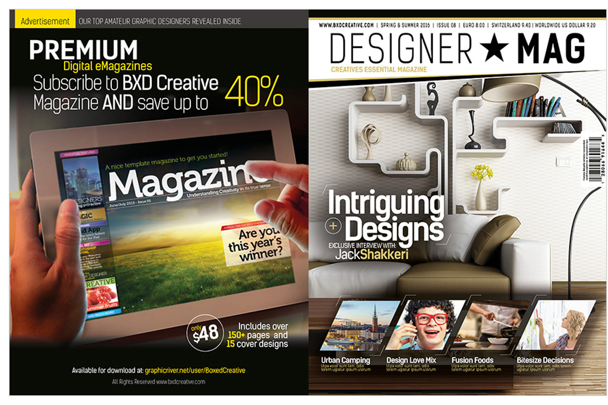 Magazine Template InDesign 08, a Magazine Template by Love Graphic Design (Photo 9 of 29)