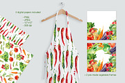 Watercolor vegetables set, a Background Graphic by Natasha Koltsova (Thumbnail 3 of 5)