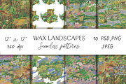 Kids Crayon Forest Seasons Seamless, a Pattern Graphic by Lucyinyourheart (Thumbnail 1 of 10)