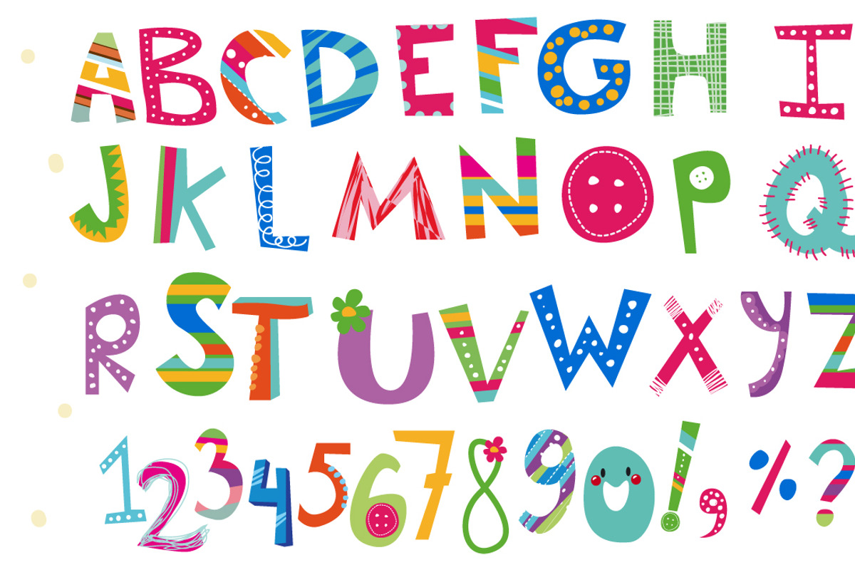 Cute vector alphabet, a Decorative Illustration by martynmarin (Photo 1 of 3)