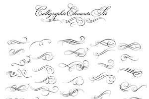 Calligraphic Design Elements