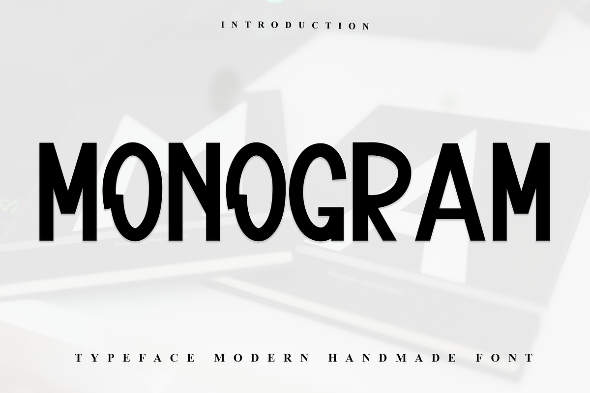 Monogram, a Sans Serif Font by InermediaSTUDIO (Photo 1 of 7)