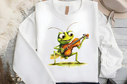 Cute Funny Cartoon Insects Clipart, an Illustration by DreamCafeArt (Thumbnail 4 of 5)