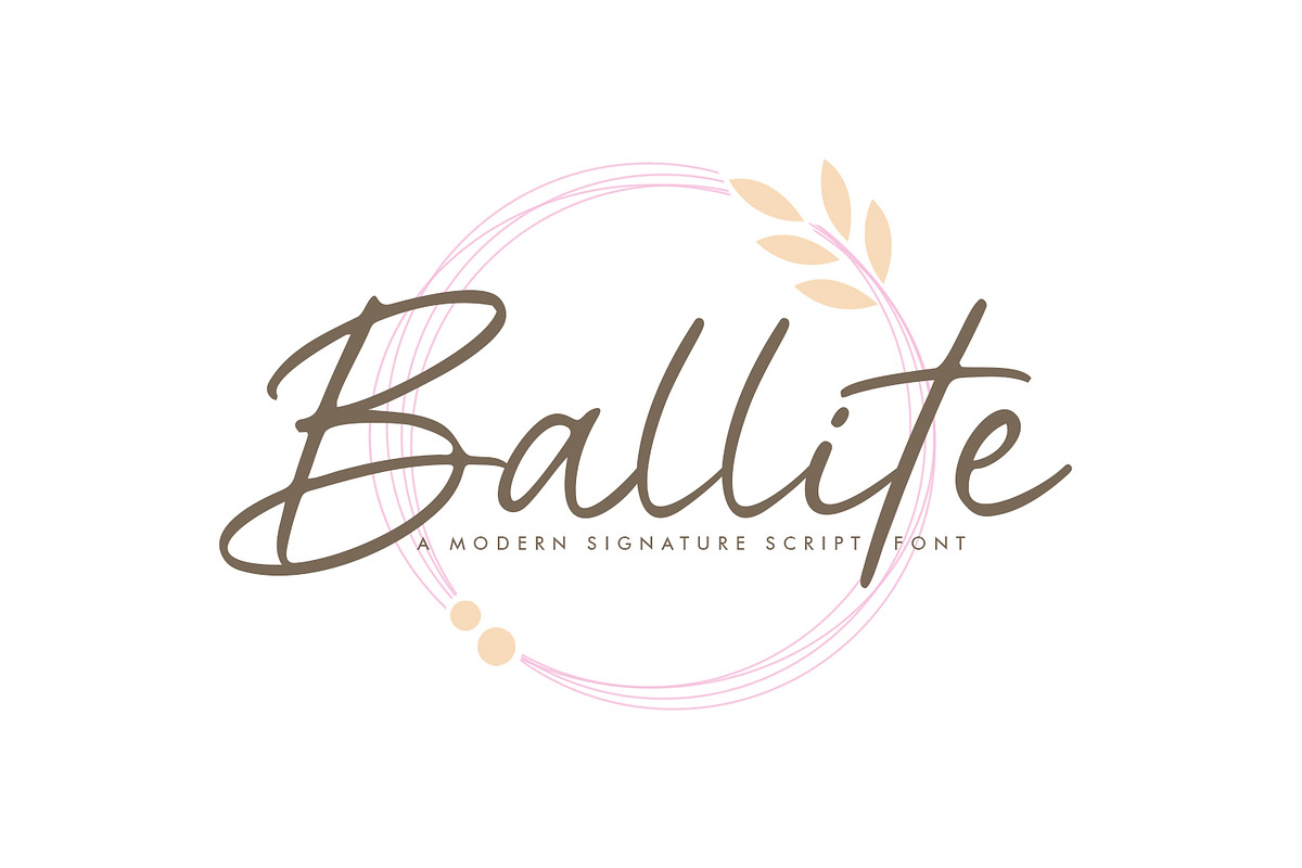 Ballite Script, a Script Font by khurasan (Photo 1 of 5)
