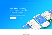 Quadro App - Mobile App PSD Template, a Landing Page Template by Spartak Vee (Thumbnail 4 of 10)