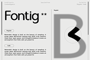 Fontig - Typeface, a Sans Serif Font by CuratedType Studio (Thumbnail 6 of 10)