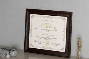 Certificate Mockup
