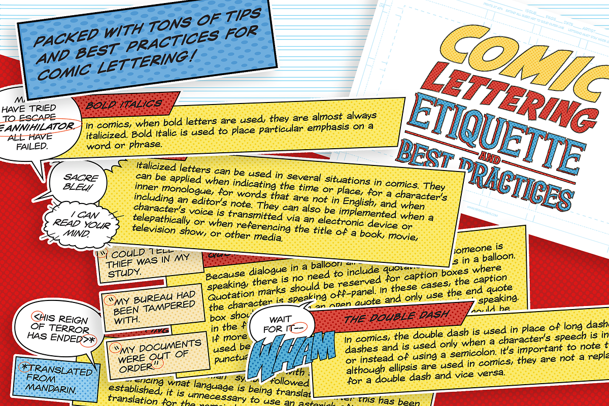 Comic Lettering Masterclass-Adobe, a Templates & Theme by Serkworks Art Labs (Photo 4 of 14)