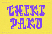 Chiki Dako - Playful Display Font, a Symbol Font by Prioritype Co (Thumbnail 1 of 6)