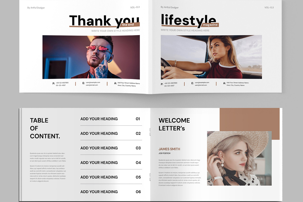 Lifestyle Photobook Magazine Design, a Magazine Template by MightyDesign (Photo 2 of 8)