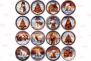 Christmas Stained Glass Clipart, an Illustration by Markicha Art (Thumbnail 4 of 5)