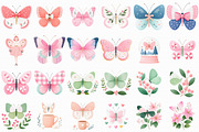 Coquette Christmas Butterfly Clipart, an Illustration by Libby Wishes (Thumbnail 5 of 7)