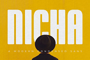 Nicha - Condensed Sans, a Sans Serif Font by Almeera Std (Thumbnail 1 of 6)