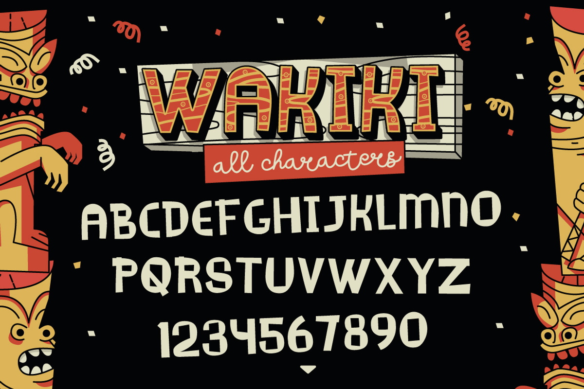 Wakiki Layered Typeface + Bonus preview 2