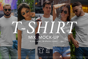 T-Shirt Mock-Up Mix Models