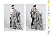 Sherpa Blanket Mockup (x2 PSD), an Apparel Mockup by Mockups Studio (Thumbnail 2 of 8)
