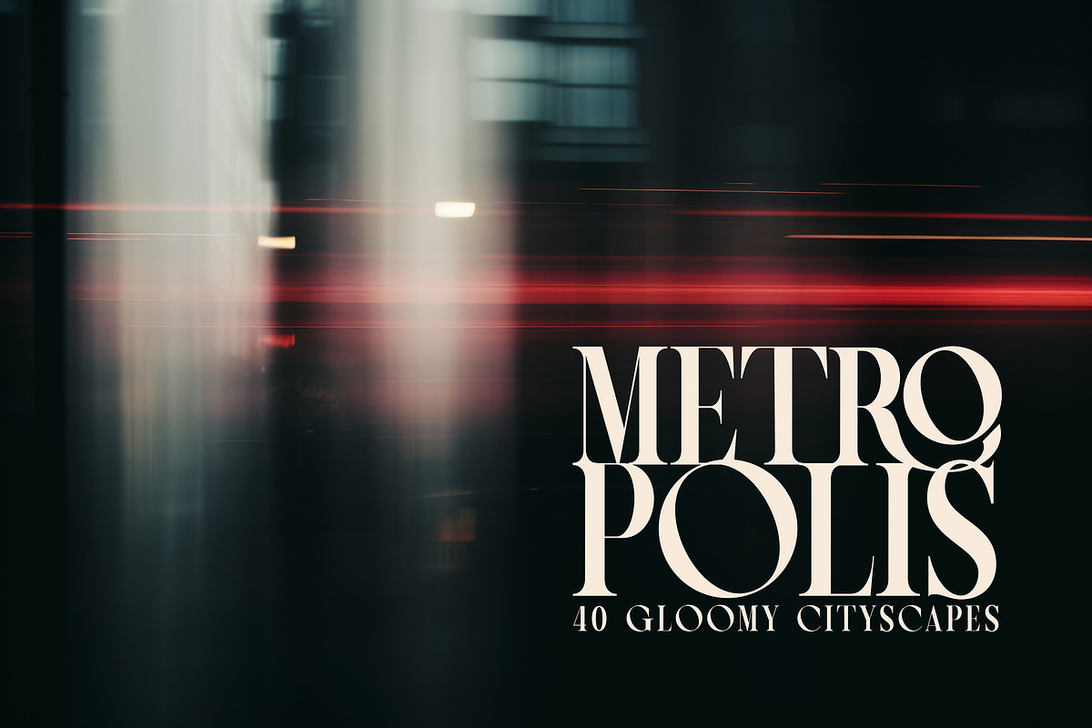 Metropolis - 40 Gloomy Cityscapes, a Background Graphic by andromida (Photo 1 of 3)
