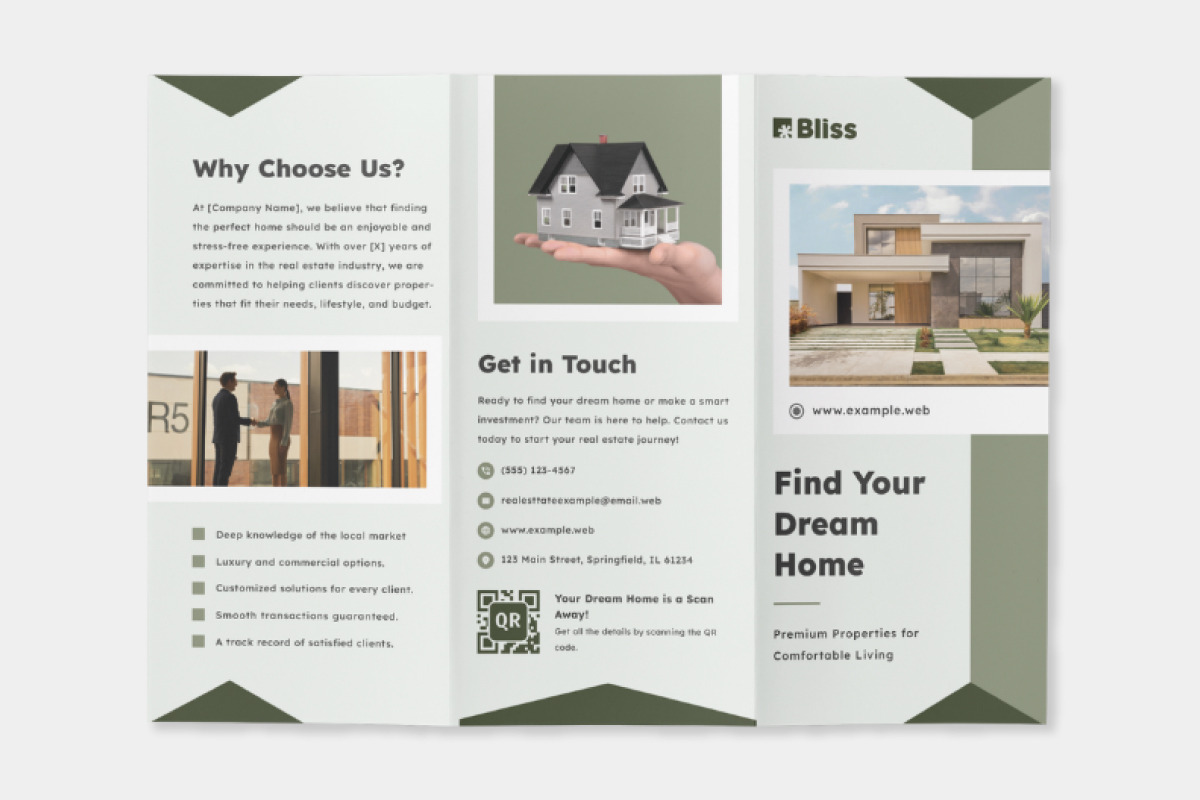 Real Estate Trifold Brochure, a Brochure Template by twinstd (Photo 2 of 3)