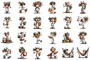 Whimsical Summer Nurse Clipart, a Seasonal Illustration by designcity5 (Thumbnail 2 of 5)