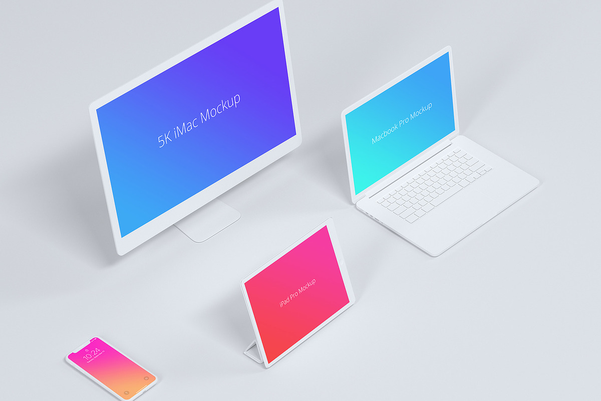 Apple Devices Mockups Bundle, a Mac Mockup by Designrepos (Photo 7 of 9)