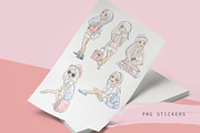 Travel girl illustrations, a Person Illustration by Kate Snitser (Thumbnail 1 of 3)