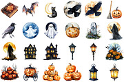 Watercolor Halloween Evening, an Illustration by Sublimation Artist (Thumbnail 2 of 6)