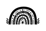 Boho Rainbow Silhouette Bundle, an Illustration by yasushie (Thumbnail 28 of 31)