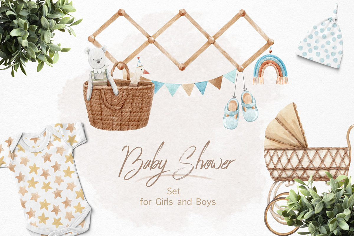 WATERCOLOR BABY BUNDLE, an Animal Illustration by Lembrik's Artworks (Photo 5 of 8)