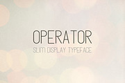 Operator - Slim Display Font, a Sans Serif Font by Medialoot (Thumbnail 1 of 3)