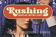 Rushing - Bold Headline Typeface, a Serif Font by Windfall Co (Thumbnail 1 of 10)