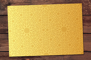 Morocco Abstract Golden Template