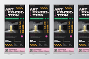 Art Exhibition Roll Up Banner, a Print Template by Annora Studio (Thumbnail 3 of 6)