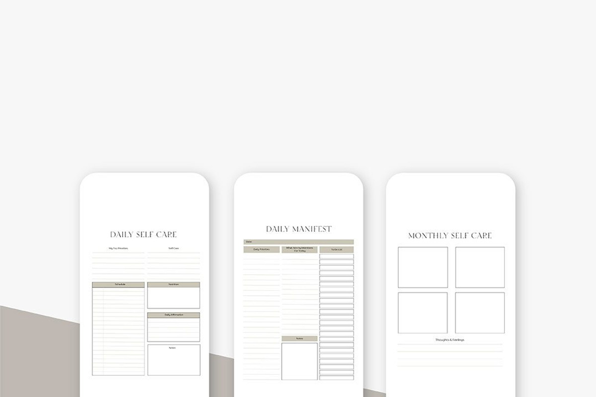 Self Care Planner, a Print Template by Brand Your Biz Co. (Photo 3 of 6)