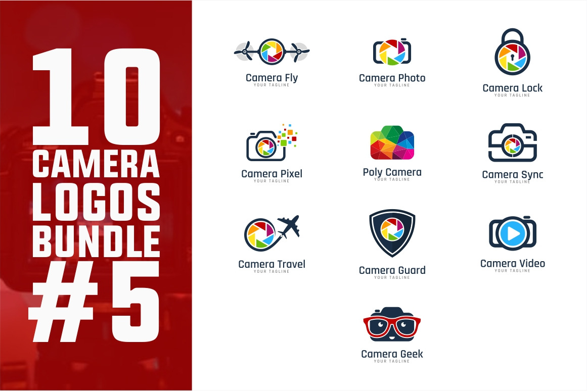 10 Camera Logo Bundle #5, a Branding & Logo Template by PutraCetol Studio