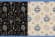 Sports Equipment Line Art Patterns, a Pattern Graphic by Drafts n Doodles (Thumbnail 3 of 9)