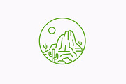 Rocky Canyon View Logo Badge Concept, a Branding & Logo Template by Signatoro (Thumbnail 3 of 3)