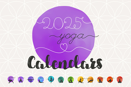 2025 yoga calendars set