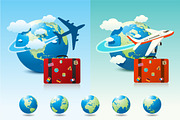 Airplane Travel, a Transportation Illustration by Seyyahil (Thumbnail 3 of 4)