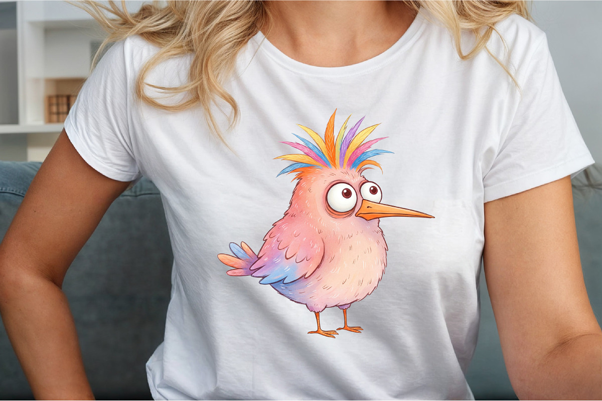 Cute Whimsical Bird Clipart, an Illustration by Sublimation Artist (Photo 6 of 9)